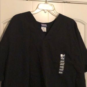 Cherokee scrub top, black